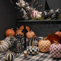 Sterling Check Mini Pumpkin