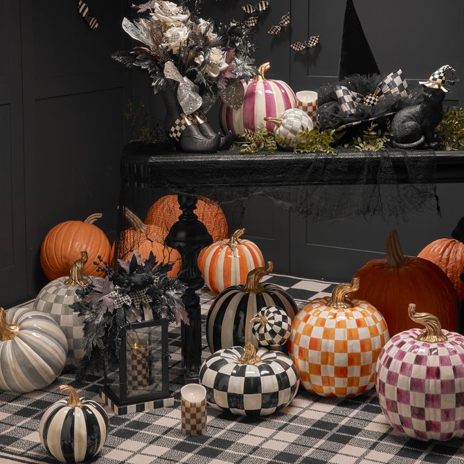 Sterling Check Mini Pumpkin image number 2