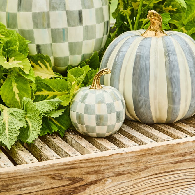 Sterling Check Mini Pumpkin image number 9