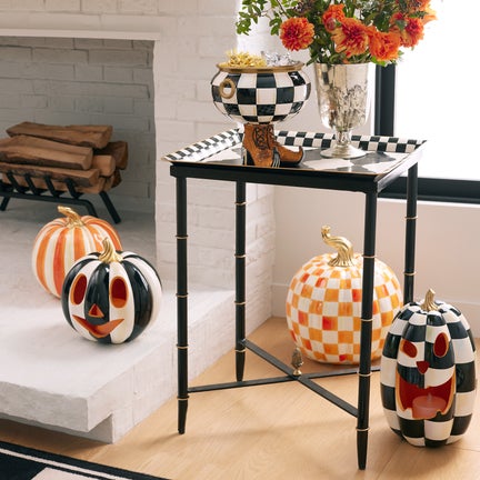 Orange Stripe Medium Pumpkin