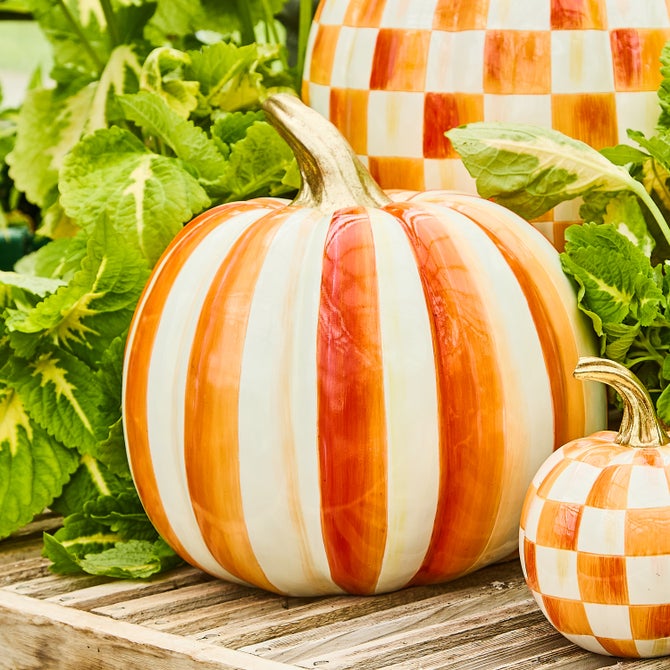 Orange Stripe Medium Pumpkin image number 11