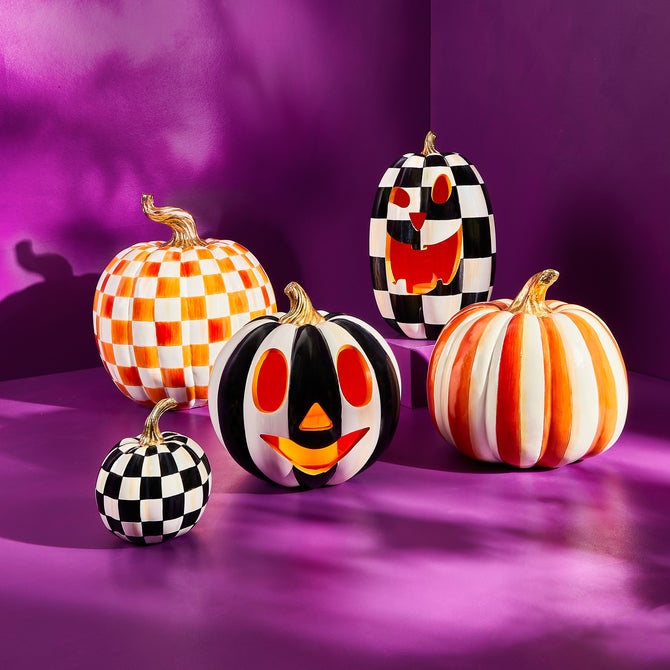 Orange Stripe Medium Pumpkin image number 7