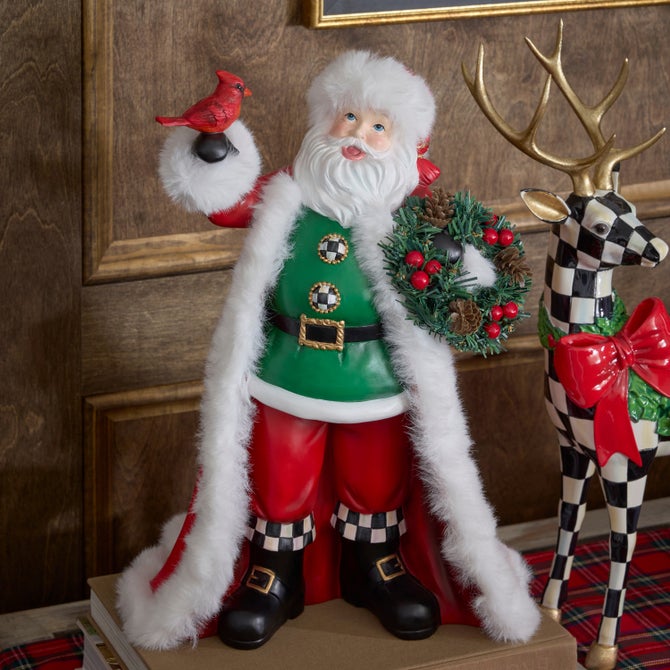 Cozy Christmas Santa with Cardinal image number 2