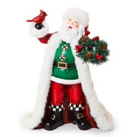Cozy Christmas Santa with Cardinal