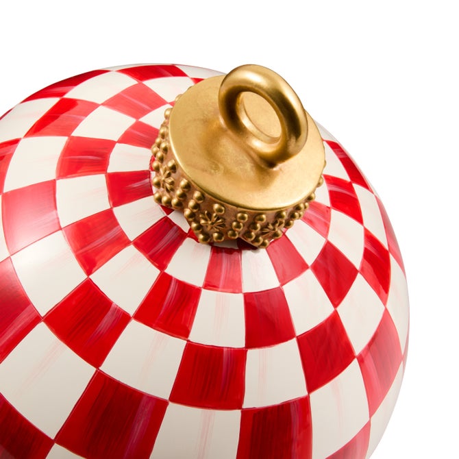 Red Check Large Tabletop Ornament image number 5