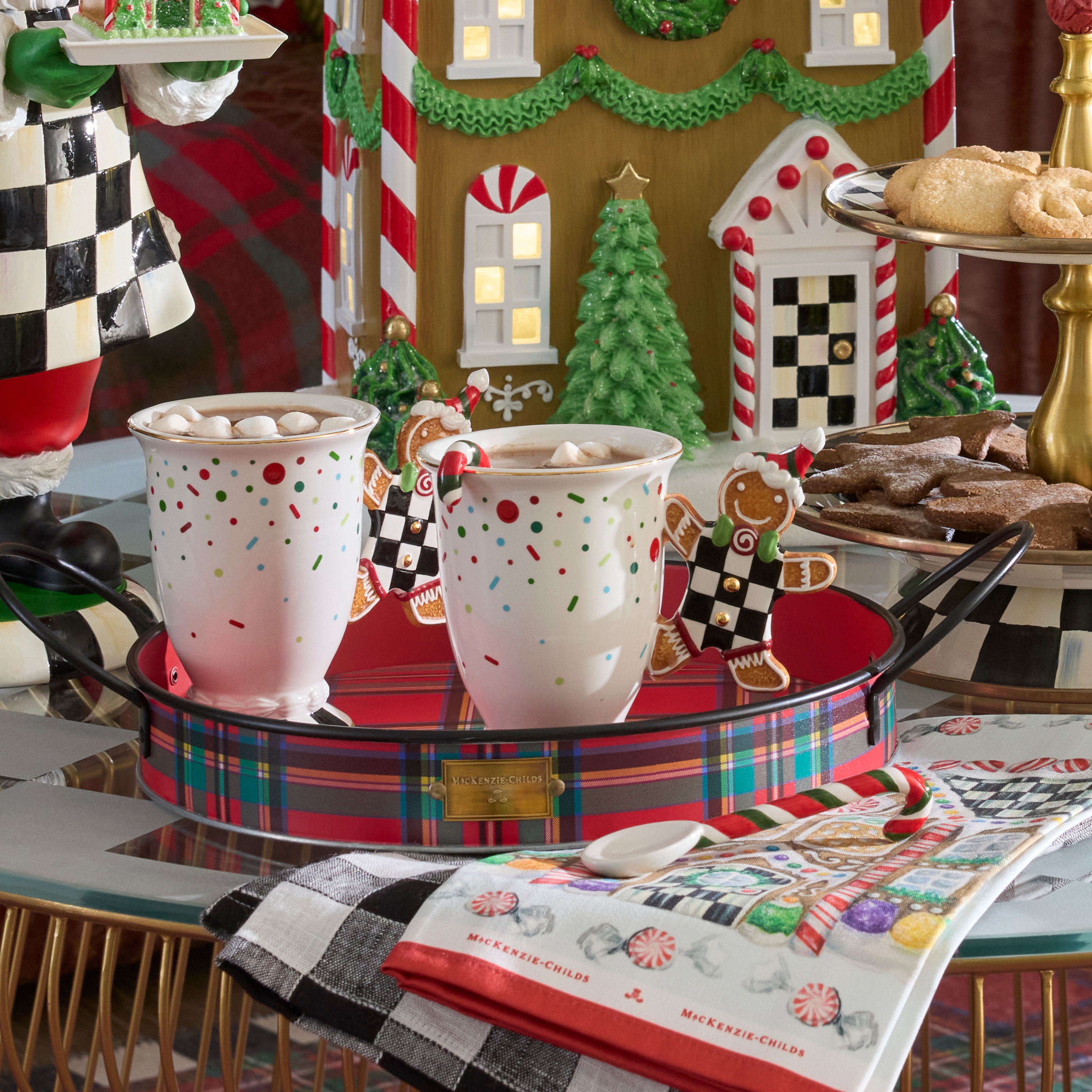 MacKenzie-Childs | Bake Shop Gingerbread Handle Mug with Spoon
