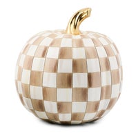 Mocha Check Medium Pumpkin
