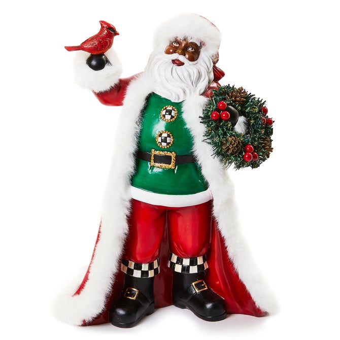 Cozy Christmas Black Santa with Cardinal image number 0