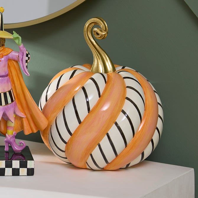 Trick or Treat Candy Swirl Medium Pumpkin image number 1
