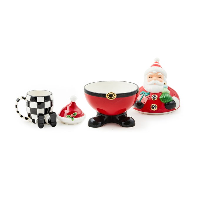 Santa Cookie Jar & Lidded Mug Set image number 2