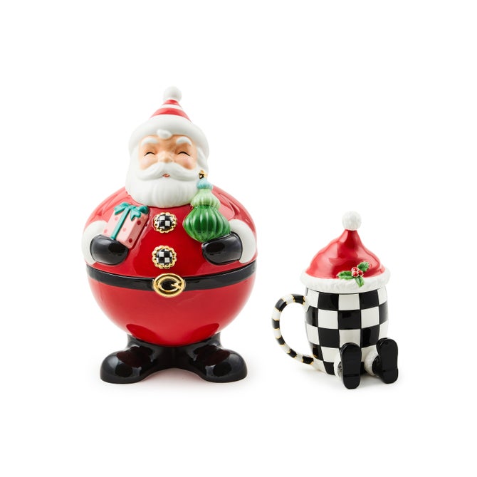 Santa Cookie Jar & Lidded Mug Set image number 0