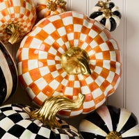 Orange Check Medium Pumpkin
