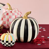 Courtly Stripe Glossy Medium Pumpkin