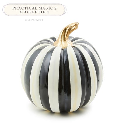 Courtly Stripe Glossy Medium Pumpkin
