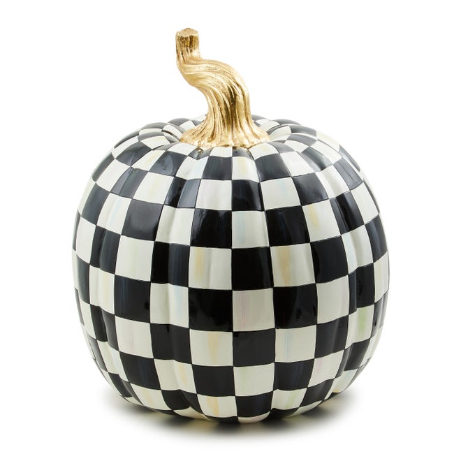 Courtly Check Glossy Large Pumpkin image number 0