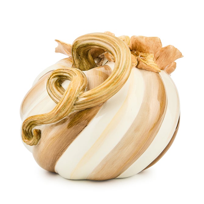 Mocha Swirl Twisted Stem Pumpkin image number 0