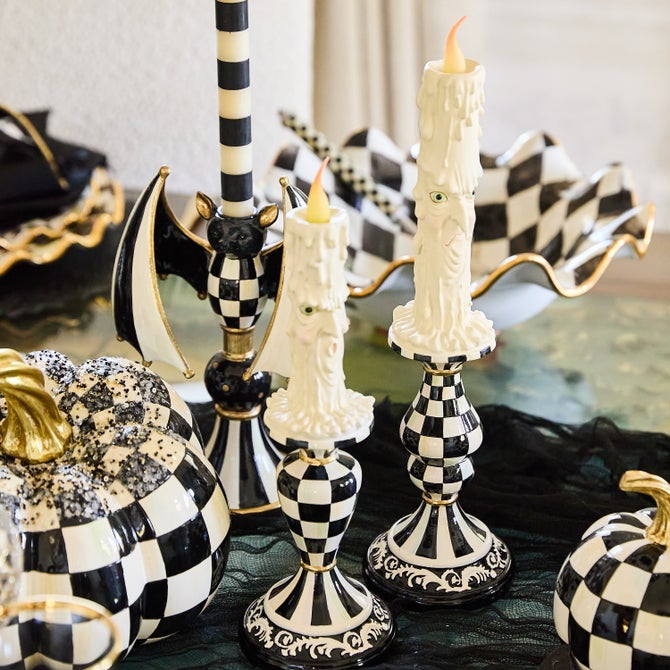 Haunted House Spooky Illuminated Candles, Set of 2 image number 4