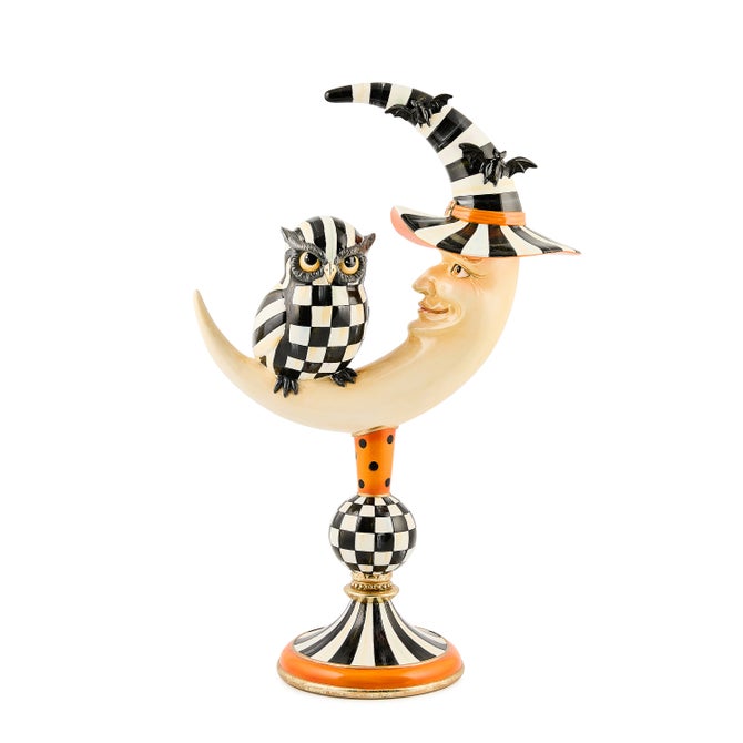 Courtly Owl On Moon Figure image number 0