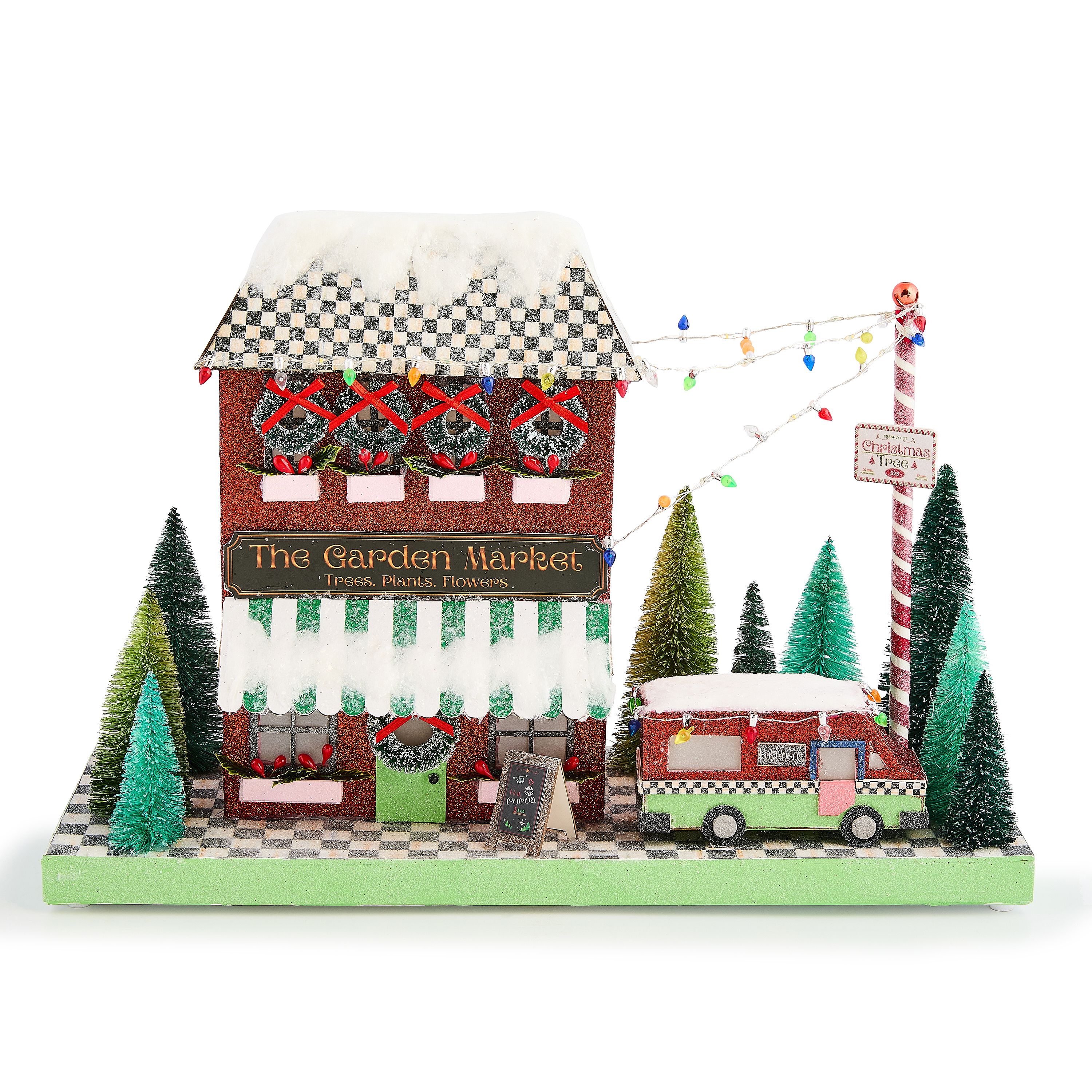 MacKenzie-Childs Check It Out Paper House - Thumbnail 2