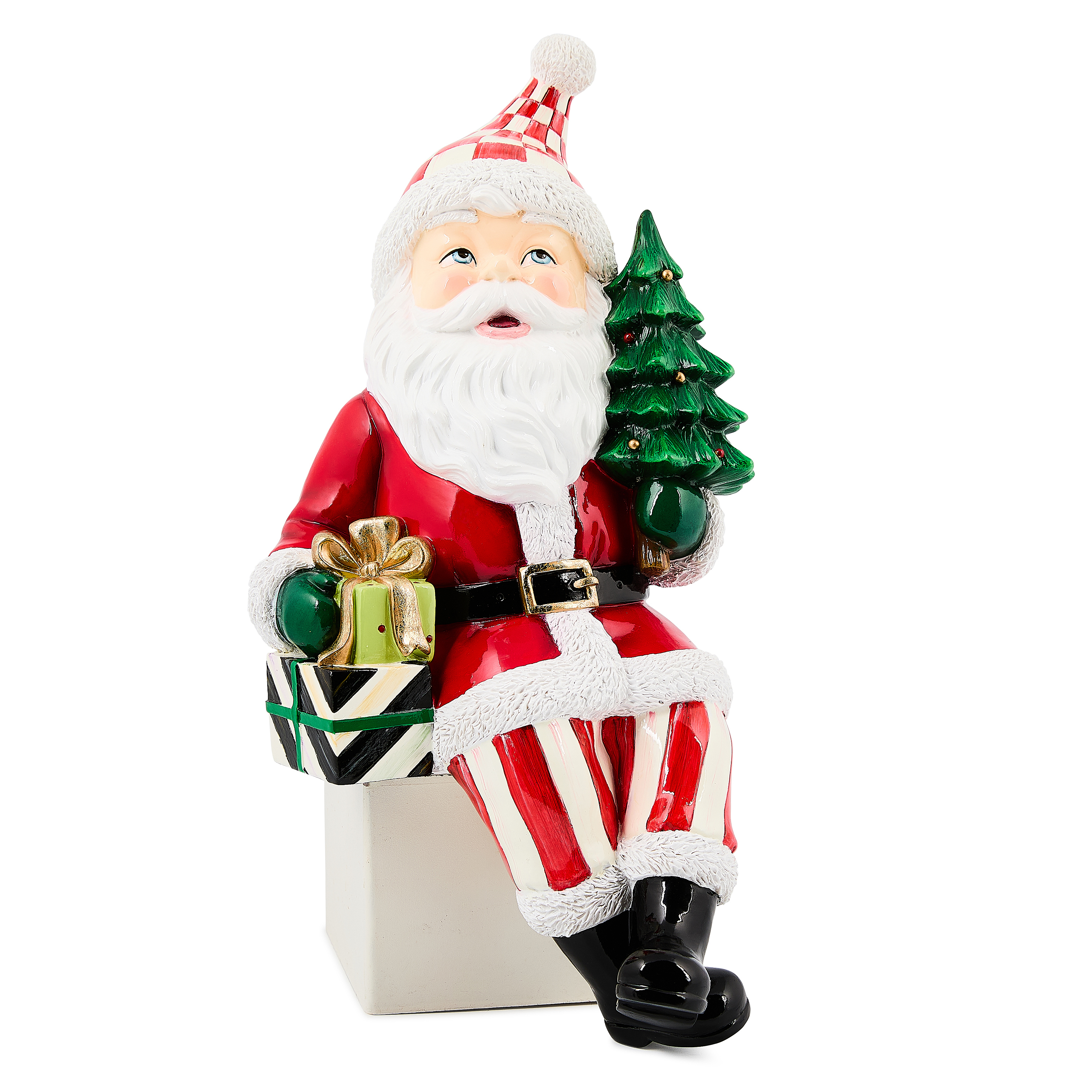 MacKenzie-Childs Check It Out Santa Ledge Sitter - Thumbnail 3