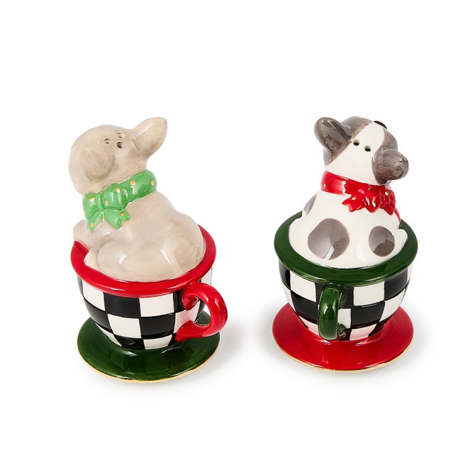 Check It Out French Bulldog Salt & Pepper Set image number 1