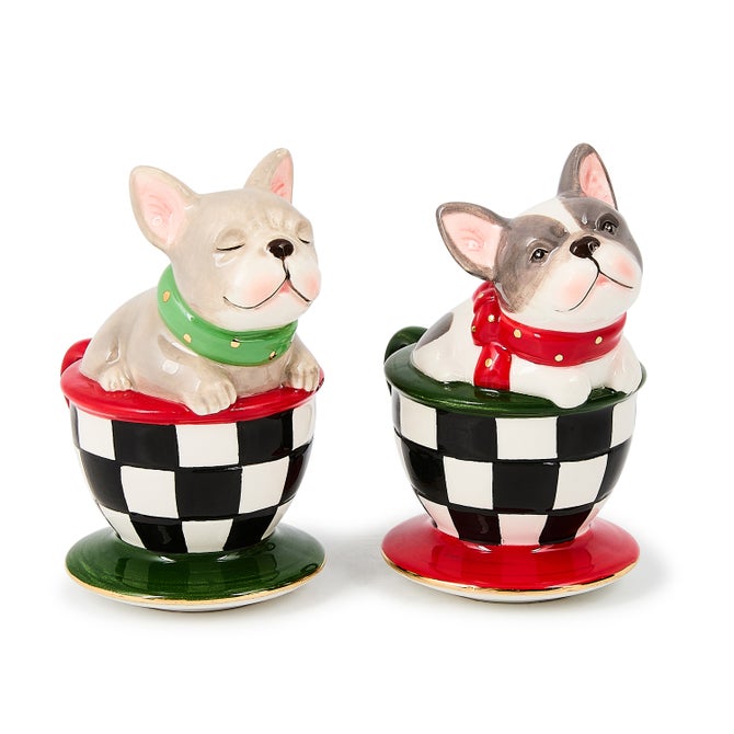 Check It Out French Bulldog Salt & Pepper Set image number 0