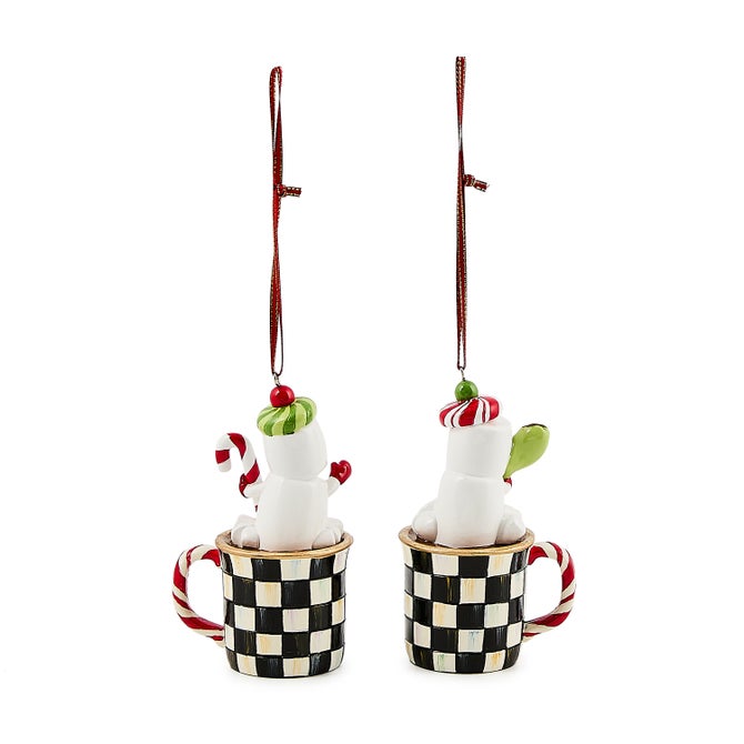 Check It Out Marshmallow Ornaments, Set of 2 image number 1