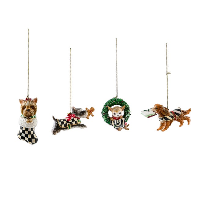 Check It Out Dog Ornaments, Set of 4 image number 0