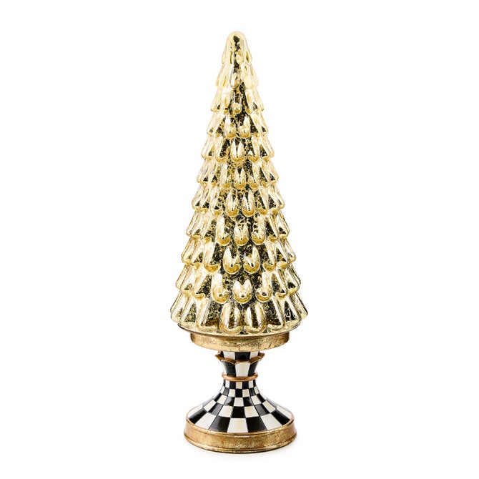Courtly Noel Short Illuminated Glass Tree image number 0