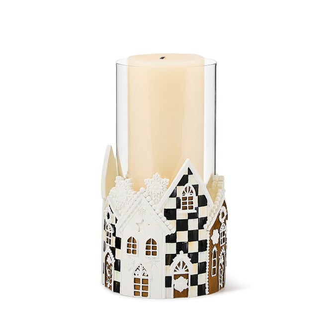 Gingerbread Village Pillar Candle Holder image number 2