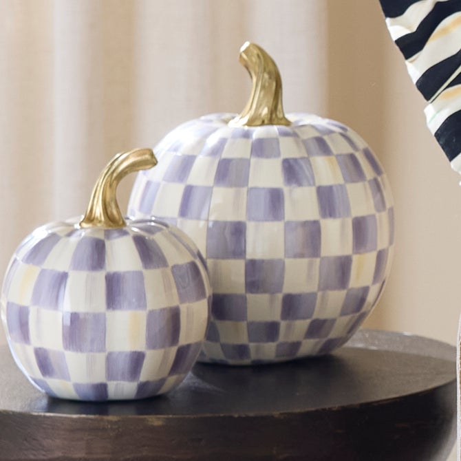 Violet Check Small Pumpkin image number 2