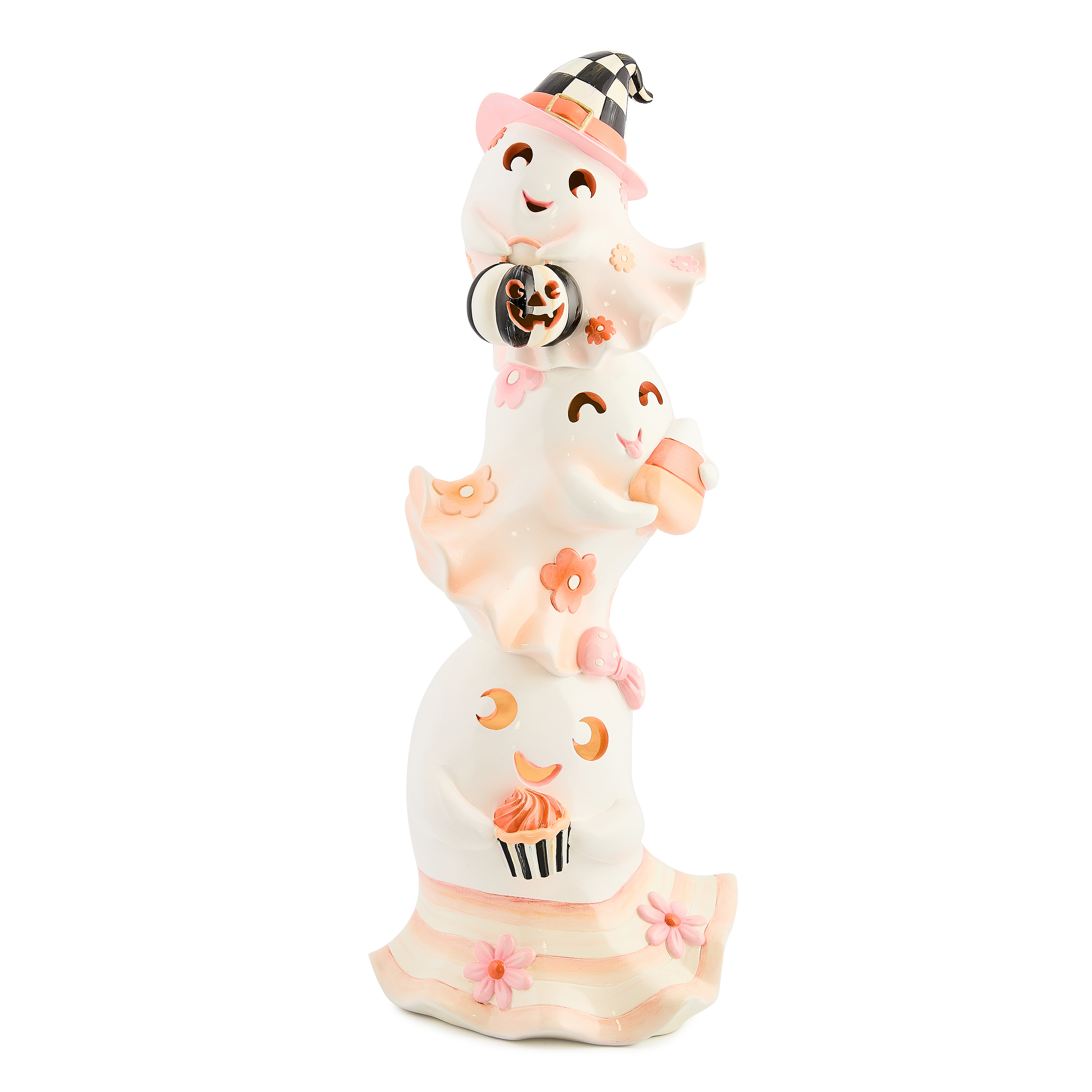 MacKenzie-Childs Hocus Pocus Stacked Ghosts Figure