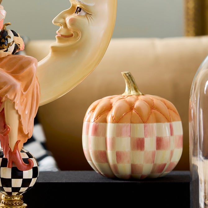 Rosy Check Fairytale Quilted Pumpkin image number 1