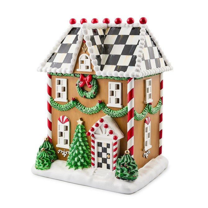 Holly Village Illuminated Gingerbread House image number 0