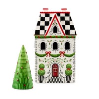 Holly Village Illuminated Ceramic House