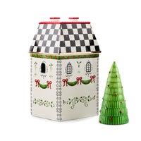 Holly Village Illuminated Ceramic House