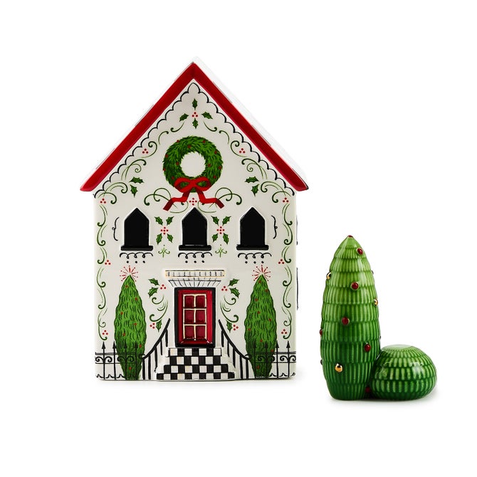 Holly Village Illuminated Ceramic Cottage image number 1