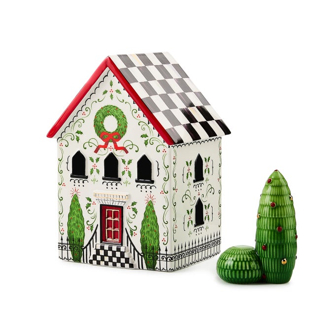 Holly Village Illuminated Ceramic Cottage image number 0