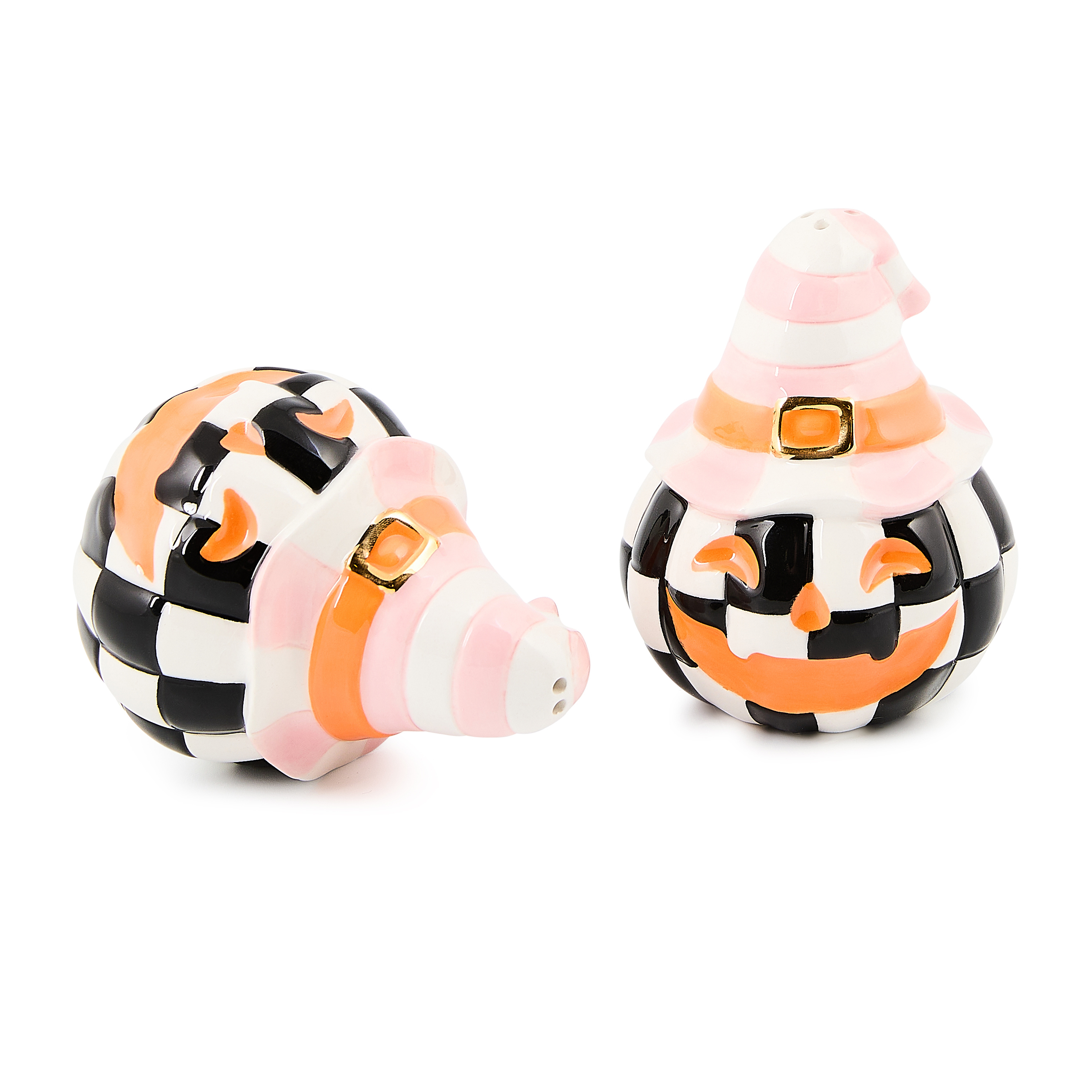 MacKenzie-Childs | Trick or Treat Happy Jack Salt & Pepper Set