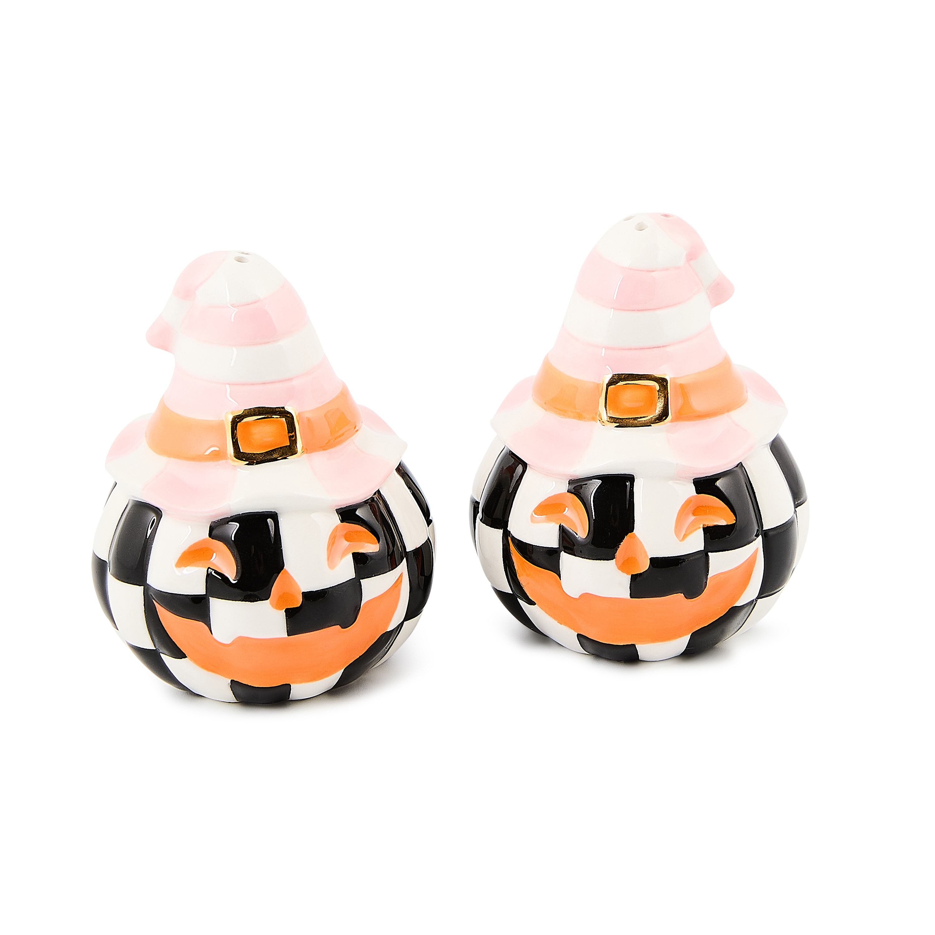 MacKenzie-Childs | Trick or Treat Happy Jack Salt & Pepper Set