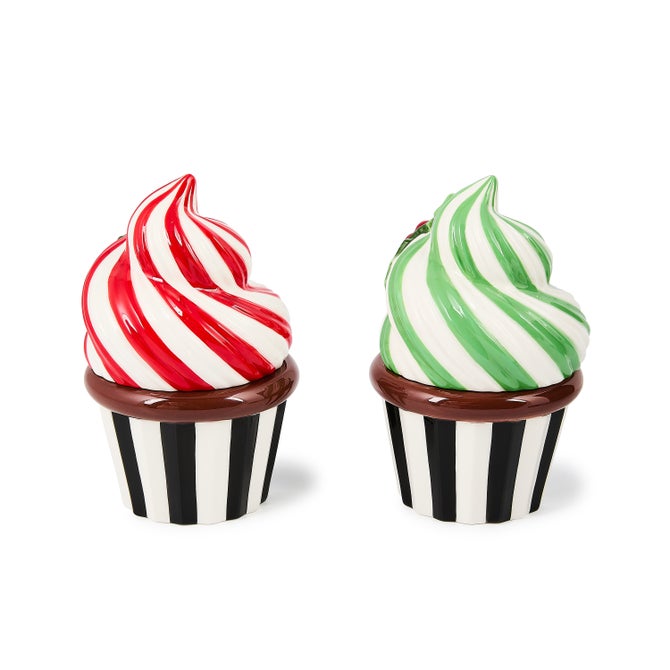 Check It Out Ceramic Cupcake Boxes, Set of 2 image number 1