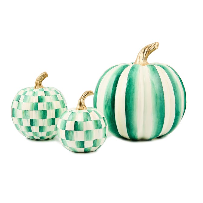 Emerald Check Small Pumpkin image number 2
