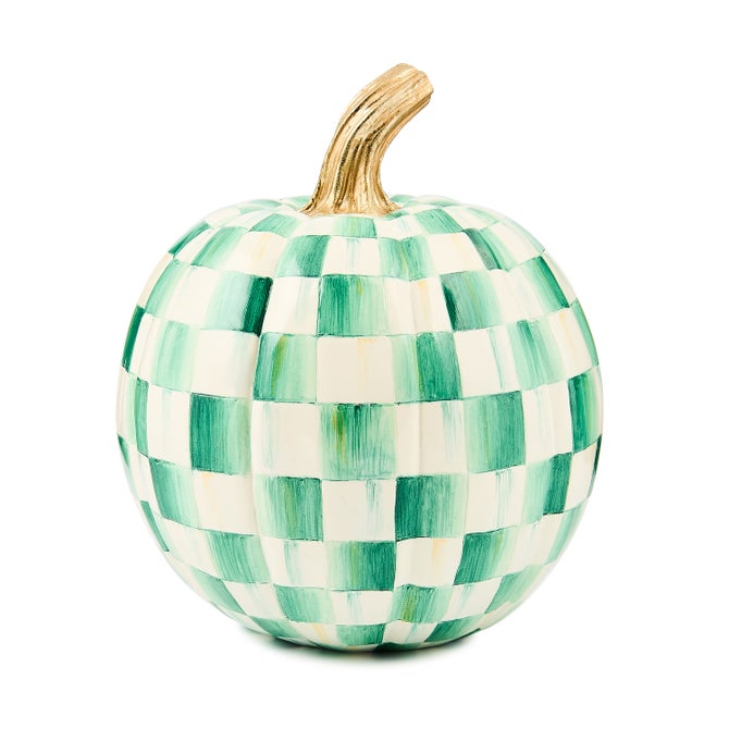 Emerald Check Small Pumpkin image number 0