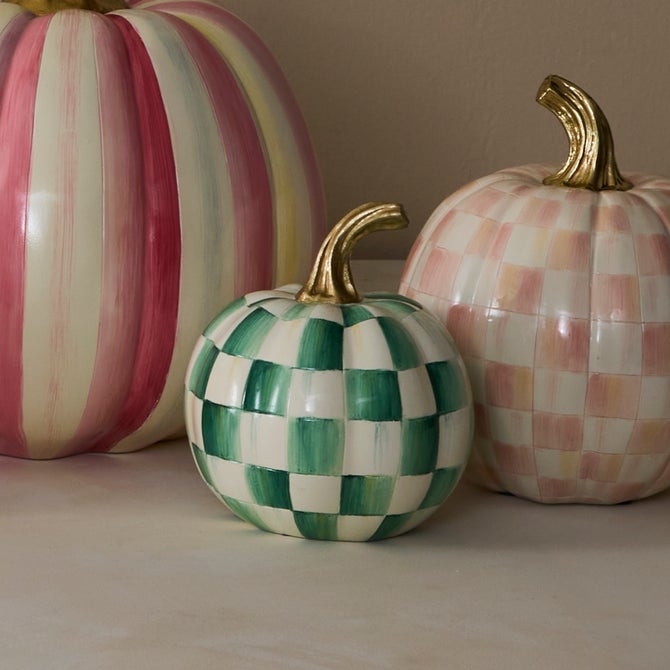 Emerald Check Mini Pumpkin image number 4