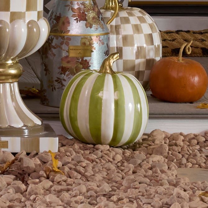 Moss Stripe Medium Pumpkin image number 1