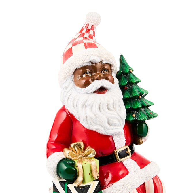 Check It Out Black Santa Ledge Sitter image number 1