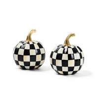 Classic Courtly Check Mini Pumpkin Set of 2