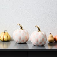 Classic Rosy Check Mini Pumpkin Set of 2