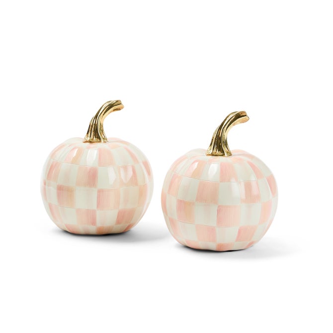 Classic Rosy Check Mini Pumpkin Set of 2 image number 0