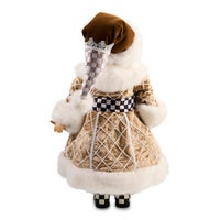 Gingerbread Fabric Mr. Santa